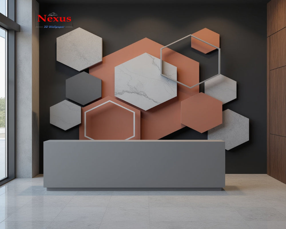 3D Wallpaper HexaHue Harmony